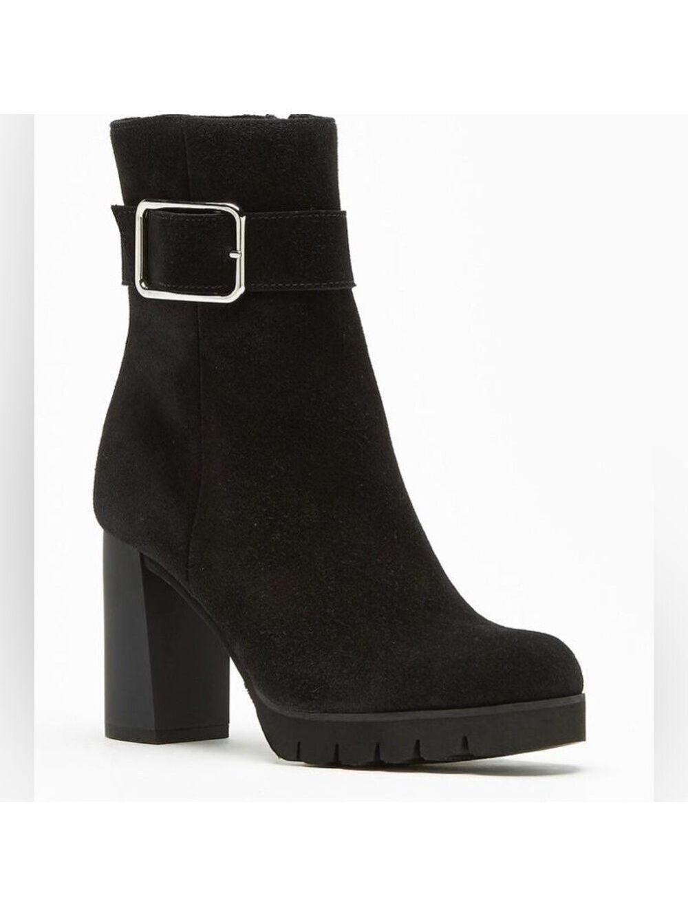 La Canadienne Milo Suede Block Heel Booties - NWT